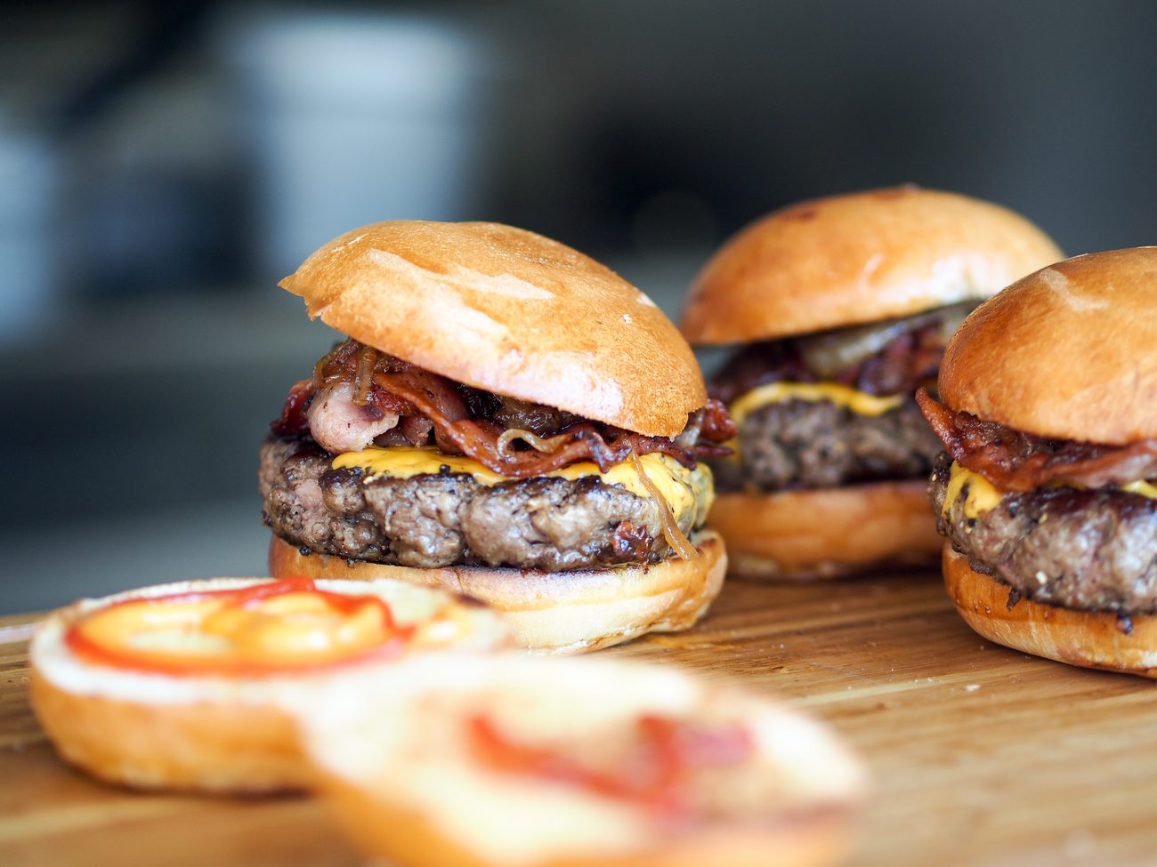 Angus sliders, fresh off the grill